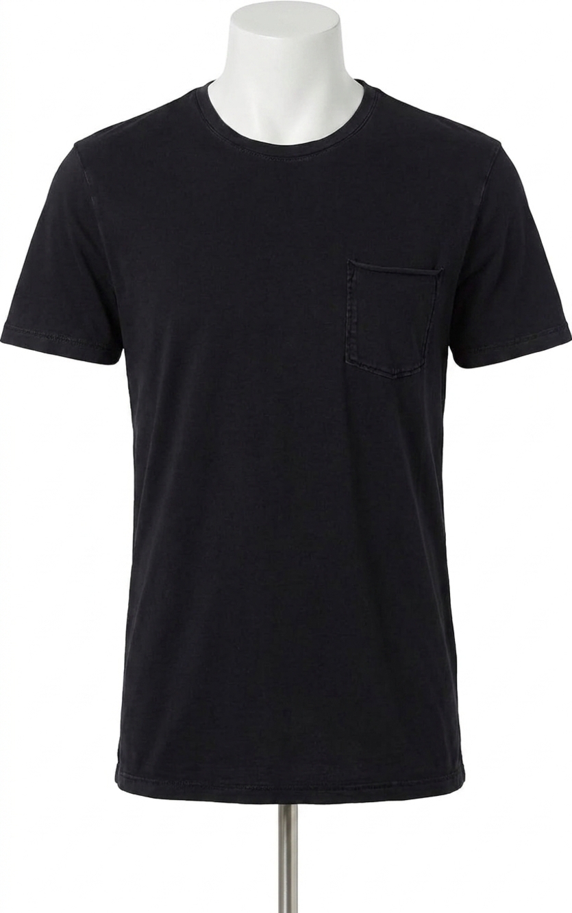 NEW PAIGE cutler short sleeve crew neck tee shirt in vintage deep onyx